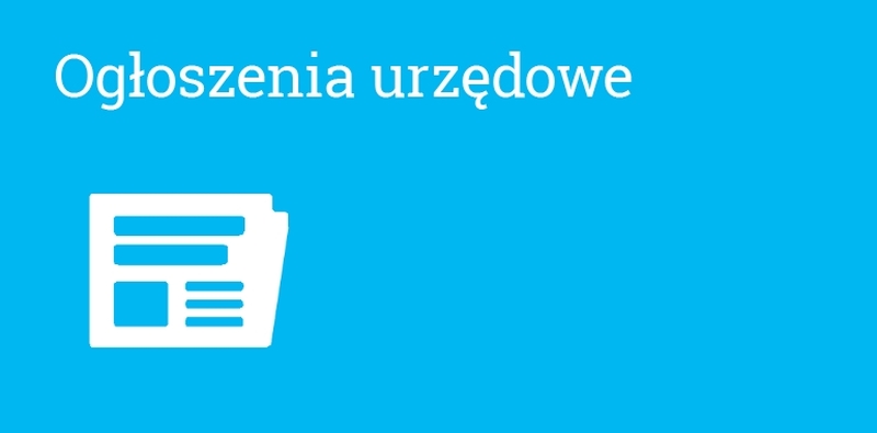 Ogłoszenie - zmiana miejscowego planu zagospodarowania przestrzennego