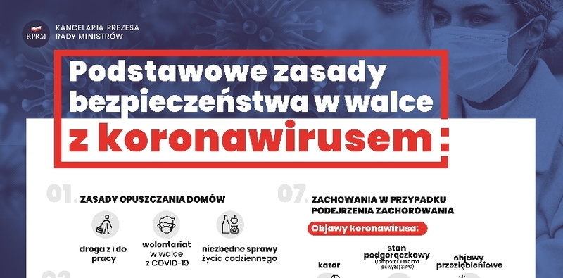 Podstawowe zasady bezpieczeństwa w walce z koronawirusem