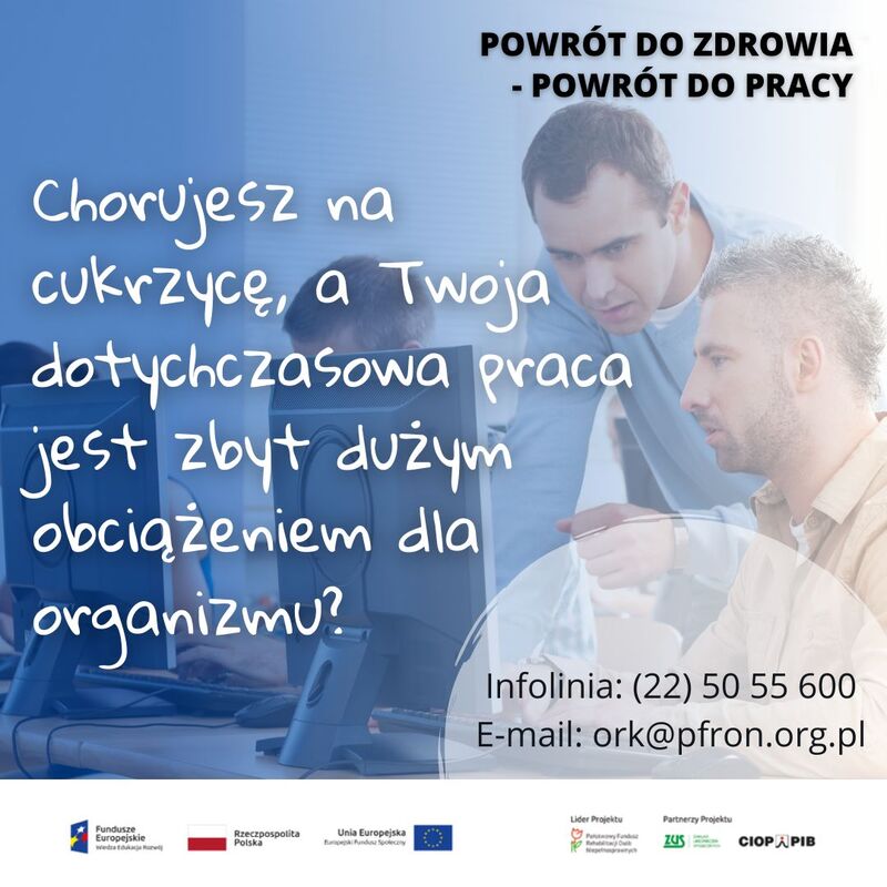 Bezpłatna oferta PFRON - cukrzyca